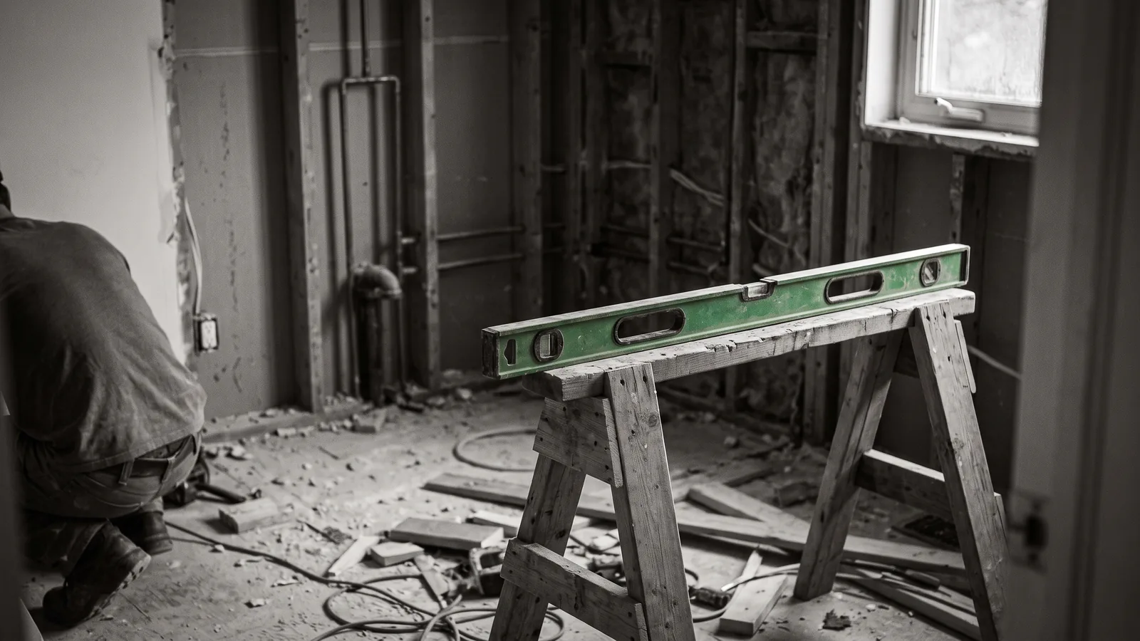 Salle de bain démolie, travaux majeurs et éviction au Québec